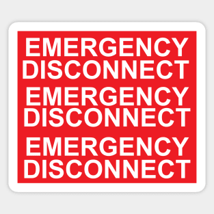 Emergency Disconnect Labels For Electrical Services Sticker